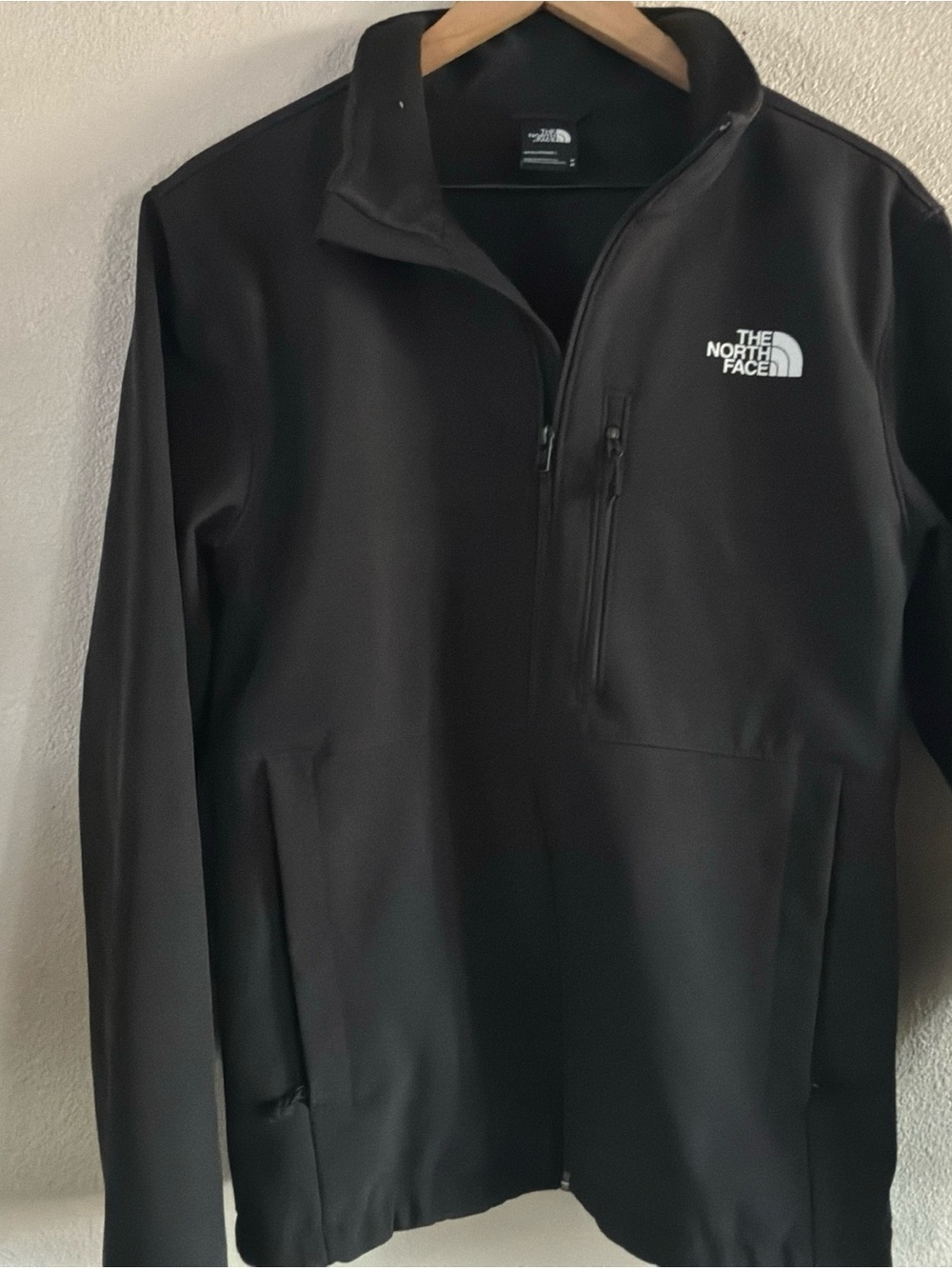 The North Face Black Half-Zip Softshell Performance Pullover